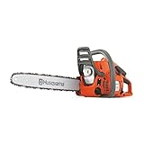 Husqvarna 120 Gas Powered Chainsaw, 38-cc 1.8-HP, 2-Cycle X-Torq Engine, 16 Inch Chainsaw with Automatic Oiler, For Wood Cutting, Light Felling and Limbing