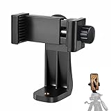 Phone Tripod Mount Adapter/Universal Tripod Cell Phone Holder, Fits Any Smartphone, 1/4' Standard Screw, Rotating Vertical and Horizontal, Compatible with iPhone, Samsung, Selfie Stick, Monopod