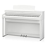 Kawai CA49 88-Key Grand Feel Compact Digital Piano with Bench, Premium Satin White