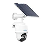 REOLINK Security Camera Wireless Outdoor, Pan Tilt Solar Powered with 5MP Night Vision, 2.4/5 GHz Wi-Fi, 2-Way Talk, Works with Alexa/Google Assistant for Home Surveillance, Argus PT + Solar Panel