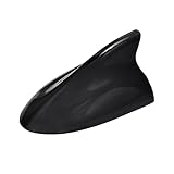 Eightwood Shark Fin Antenna Cover, Car AM/FM Radio Antenna Topper, Universal Roof Mount Antennae with Adhesive Tape for Car Truck SUV, Black