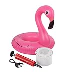 Wireless Express Aqua Jams Floating Speaker & Cup Holder - The Ultimate Bluetooth Floating Speaker & Cup Holder for Summer Fun! (Flamingo)