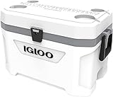 IGLOO Marine Ultra Cool Box, White/Grey, 51 Liter, 49350