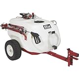 NorthStar Tow-Behind Trailer Boom Broadcast and Spot Sprayer - 61-Gallon Capacity, 5.5 GPM, 12V DC