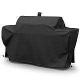 SHINESTAR Grill Cover for Oklahoma Joe Longhorn Combo Smoker, Heavy Duty Waterproof BBQ Cover, Fade Resistant & Rip Resistant, All-Weather Protection