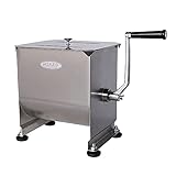 Hakka 15-Pound/7.5-Liter Capacity Tank Stainless Steel Manual Meat Mixers (Mixing Maximum 15-Pound for Meat)