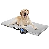 Pet Scale Dog Scales for Large Breed - 660LB Postal Digital Scale - Stainless Steel Platform Heavy Duty Livestock Scale
