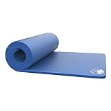 Foam Sleeping Pad for Camping - 1.25-Inch-Thick Waterproof Sleep Pad with Carry Straps for Cots, Tents, or Sleepovers by Wakeman Outdoors (Blue)