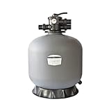 Tier1 17-Inch Swimming Pool Sand Filter Pumps For Above And In Ground Pool, Top Mount Sand Pool Filter System And Pump, Pool Filtration, Also Use With Spas, Fountains, Waterscapes, Aquariums