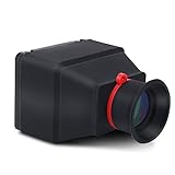 DSLR Viewfinder, Durable 3.0X Magnification LCD Screen Video Camera Viewfinder Magnifier Folding Design Antireflective 3X Magnification Lens Suitable for DSLR Mirrorless Cameras with 3.2in Screen