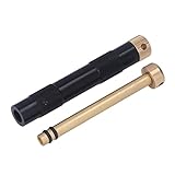 Qiilu Fire Piston Fire Starter Fire Piston Kit Aluminum Alloy Brass Fire Piston Outdoor Emergency Fire Piston Compressed Ignition Fire Starting Tool for Hiking Exploring