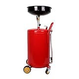 MERXENG 20 Gallon Portable Waste Oil Drain Tank Oil Drain Container Adjustable Funnel Height for Changing Car and Truck Motor Oil