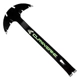 Primegrip CLAWVERINE 15' Premium Pry Bar Crowbar Tool, Patented Head With 6 Nail Pullers, Teardrop Nail Puller, Wonder Bar Used For Roofing Shingles Removal Without shingle/step-flashing/wall damage