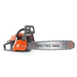 NEOTEC 20 Inch Chainsaw, 62CC Power Chain Saws Gas Powered 2 Stroke Handed Petrol Gasoline Chain Saw for Cutting Wood Outdoor Garden Farm Home