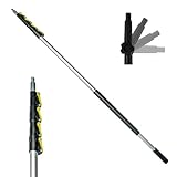 DOCAZOO, 30 ft Reach, 6 to 24 ft Telescoping Extension Pole | Multi-Purpose for Hanging Light Bulb Changer, Paint Roller, Duster, Window/Gutter Cleaning