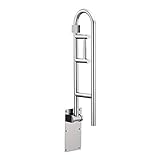 Moen R8962FD Home Care 30-Inch Flip-Up Bathroom Grab Bar with Toilet Paper Holder, Stainless
