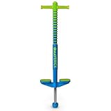 Flybar Maverick 2.0 Foam Pogo Stick for Kids Ages 5 and Up, 40 to 80 Pounds, Outdoor Kids Toys, Pogo Stick for Boys and Girls, Rubber Grip, by The Original Pogo Stick Company (Blue/Green)