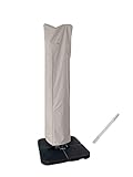 Garden Balsam Patio Umbrella Cover for 9ft to 13ft Offset Umbrella, Water Resistant, Curved Cantilever and Straight Pole Parasol Outdoor Umbrellas Cover with Zipper and Rod