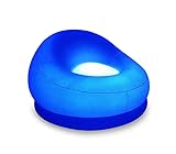 Air Candy Inflatable Illuminated City Style Chairs Perfect for Indoors & Outdoors (LED Multicolored Chair with Remote)