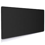 Cmhoo XXL Professional Large Mouse Pad & Computer Game Mouse Mat (35.4x15.7x0.12IN, 90x40 Black)