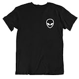 Men's Funny Humor Believe UFO Alien T Shirt (XL, Black6)