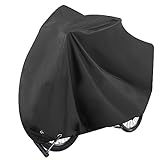 Forvio Outdoor Waterproof Bike Cover, 600D Heavy Duty Bicycle Cover for 1 or 2 Bikes with Lock Hole, Rain Sun Dust Wind Proof for Mountain Road Electric Bikes