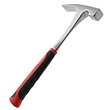 BISupply Masonry Brick Hammer and Chisel Tool - 24 Ounce Rock Pick Hammer Geologist Rock Hammer for Digging and Building