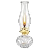 Large Chamber Oil Lamps for Indoor Use, Color You Hurricane Lamp Decorative Oil Lantern, Vintage Glass Kerosene Lamp, Hurricane Lantern for Emergency Lighting, Home Decor, Tabletop Decor