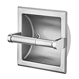 Top Taste Recessed Toilet Paper Holder Brushed Nickel,Toilet Paper Holder Wall Mount，Stainless Steel Recessed Tissue Paper Roll Holder, in Wall - Includes Rear Mounting Brack