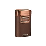 Lotus Brawn Quad Torch Flame Table Lighter (Copper)