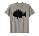 Bluegill Fishing Forest Treeline - Panfish Fisherman T-Shirt