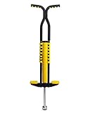 MitasQ Pogo Stick for Kids Ages 9 and up， 80-160 Pounds Outdoor Toy for Boys & Girls Non-Slip Foot Pegs for Safety (Yellow)