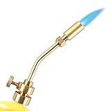 IDEALFLAME Propane Torch Head, Manual Start Basic Brass Torch Nozzle Blow Torch Tip for Soldering, Welding, Thawing, Brazing and Cooking (Torch Only)