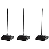 AmazonCommercial Pivoting Upright Lobby Dustpan - 3-Pack