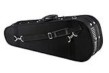 Knox Gear Baritone Ukulele Case - Durable, Water-Resistant, Padded, Protective Case with Handle, Adjustable Shoulder Strap and Storage Pouch (Black)