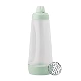 Whiskware Pancake Batter Bottle with BlenderBall Wire Whisk, Pancake Batter Dispenser Bottle for Baking Pancakes, Cupcakes, Muffins, Crepes, and More, Mint Color