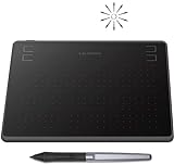 Drawing Tablet HUION HS64 Beginner Graphics Tablet OSU Tablet with Battery-Free Stylus 8192 Pressure Sensitive for Dgital Art, Painting & Design, Compatible with Windows, Mac, Android & Linux Black