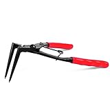 Toolwiz Snap Ring Pliers Set Heavy Duty Internal Master Cylinder Snap Ring Pliers Extra Long Snap Ring Pliers 90 Degree Long Nose Pliers for Trucks Motorcycles Cars (Red)