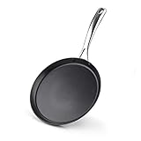 Cooks Standard Nonstick Hard Anodized 9.5-inch 24cm Crepe Griddle Pan, Black