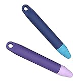 Kid-Friendly Pens for Touch Screens - 2 Pack of Purple and Blue Stylus Pens Compatible with Kindle, iPad, iPhone