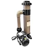 SWIMLINE HYDROTOOLS Cartridge Pool Filter Complete System For Above Ground Pools | 8 SQ FT | 0.3 THP DOE Compliant Pump 2220 GPH | For Pools Up To 9000 Gallons |Energy Efficient