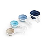 SleekStor Collapsible Measuring Cups,Blue