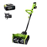 Earthwise Power Tools by ALM 20-Volt 12-Inch Cordless Electric Snow Thrower