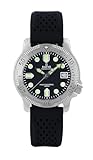 RATIO FreeDiver Professional Dive Watch Sapphire Crystal Quartz Diver Watch 200M Water Resistant Diving Watch for Men (Black)