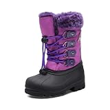 DREAM PAIRS Little Kid Maple Purple Knee High Winter Snow Boots Size 2 M US Little Kid