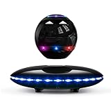 RUIXINDA Magnetic Levitating Floating Bluetooth Speaker Wireless Bluetooth 5.0 with LED Lights, Unique Christmas Birthday Gifts, Home Office Decor, Cool Tech Gadgets, Creative Electronic Gifts