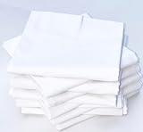 10 Pack Flour Sack Dish Towels, Certified Organic Cotton, Flour Sack Towels, Highly Absorbent, Tea Towels for Embroidery, Kitchen Dish Towels,28x28 Inches (White) Flour Sack Towels