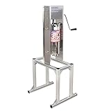 Commercial Manual Churros Maker, 5L Stainless Steel Manual Spanish Donut Churrera Churro Maker Machine for Home Restaurants Bakeries Cafeterias (5L with 6 Nozzles)