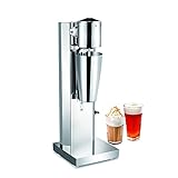 Commercial Electric Milkshake Maker, Stainless Steel Milk Shake Machine Cocktail Tea Drink Mixer Smoothie Malt Blender 18000RMP (Single Head)