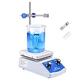 Suteck Magnetic Stirrer Hot Plate Mixer SH-2 Lab Stirrers Max 520°F Hotplate 2000 RPM Stir Plate with Stirring Bar and Support Stand
